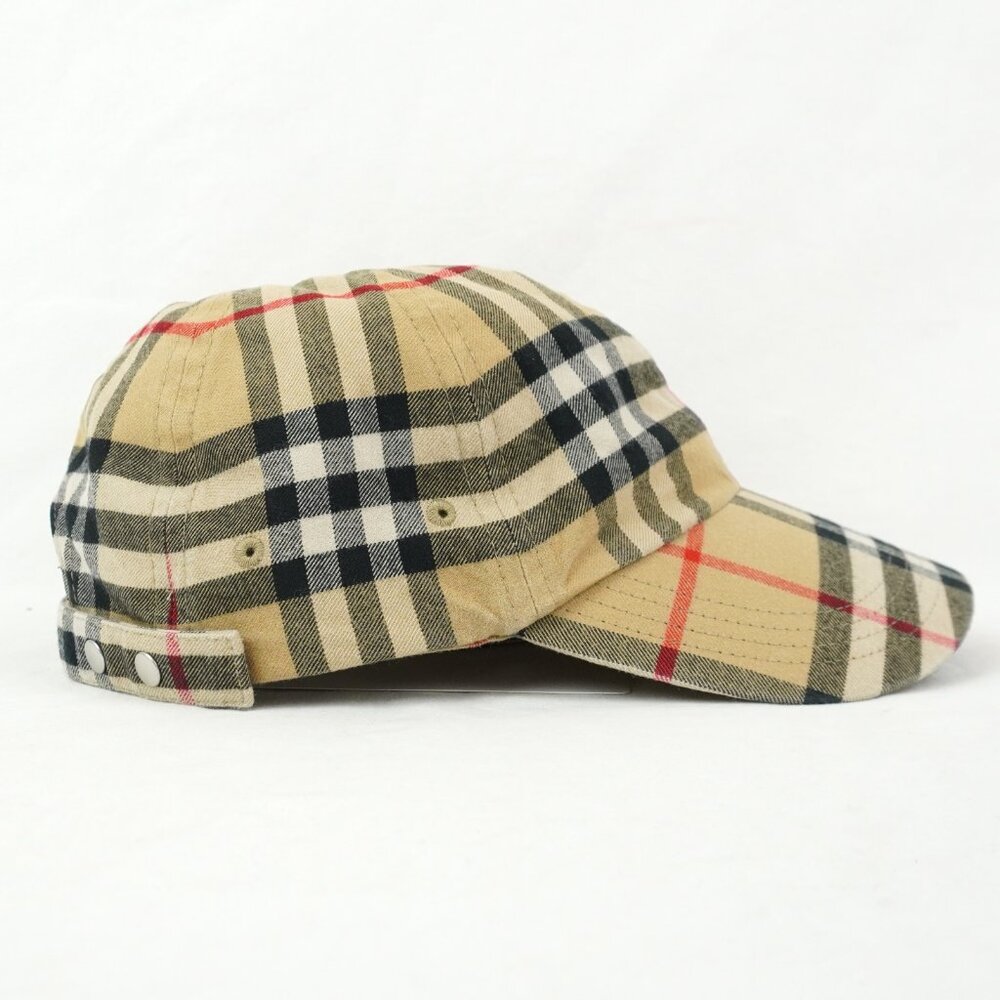 NWT Burberry Check Cotton Baseball Cap In Archive Beige - Unisex Size Small - Picture 5 of 10
